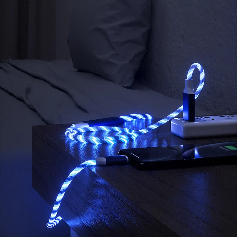 3-IN-1 Glowing LED Light Phone Charger